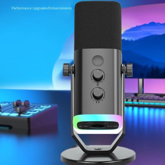 Condenser Microphone for Computer Live Streaming Karaoke Recording Audio Pickup Capacitor Mic for Mobile Phone Universal Karaoke Singing Gaming - Image 2