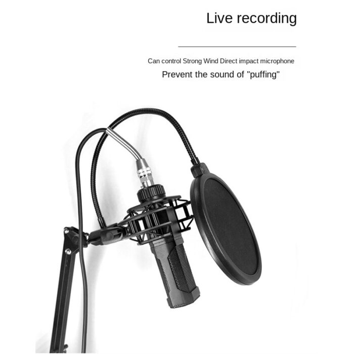 Direct Factory Supply Windscreen for Live Streaming Microphone Double Layer Capacitor Mic Windscreen for Broadcaster Recording Studio Microphone Windscreen - Image 2