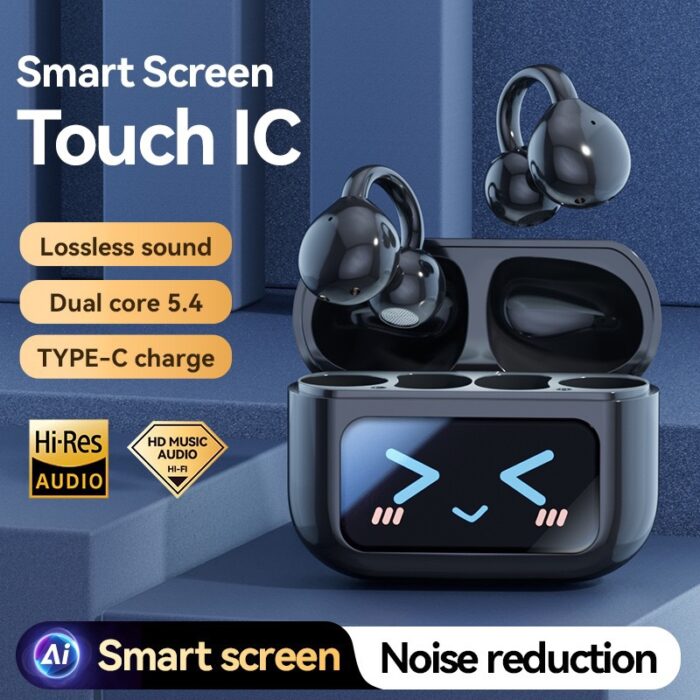 Open Ear Clip Wireless Earbuds BT 5.4 Sports Earphones Built-in Mic Fitness Headphones Waterproof Headset for Workout/Running - Image 2