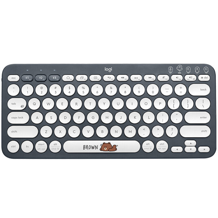 Logitech K380 Mini Bluetooth Wireless Keyboard Tablet Phone Pebble2+K390 Set - Image 9