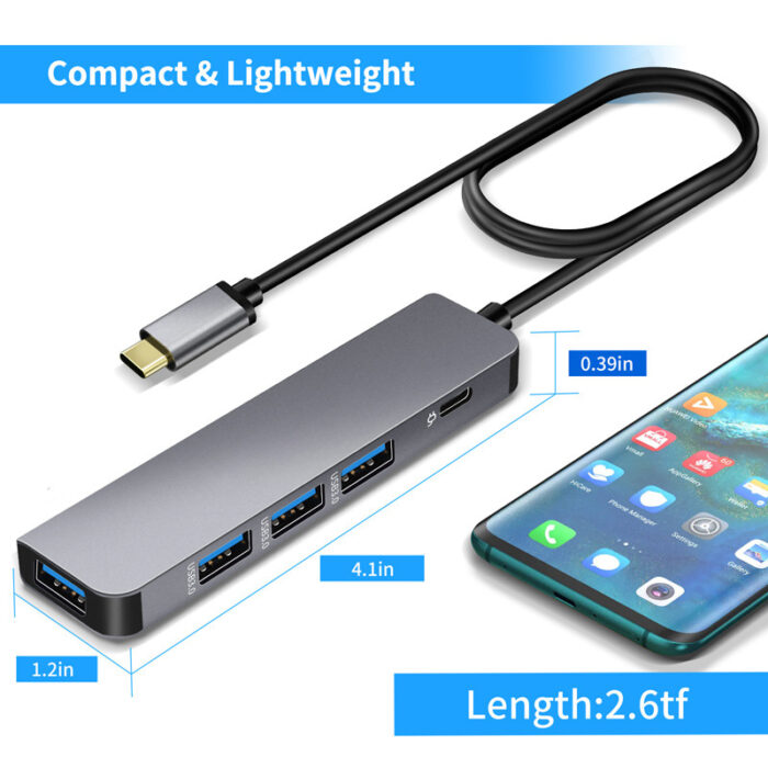Type-C expansion USB HUB expansion USB 3.0 interface connected to mouse PD100W hub USB multi interface - Image 4