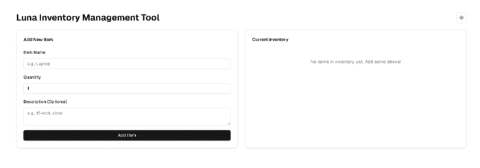 Luna Inventory Management Tool