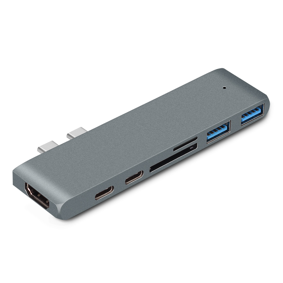 7-in-1 Dual Type-C to HDMI Dock USB 3.0 Hub Converter - Image 6
