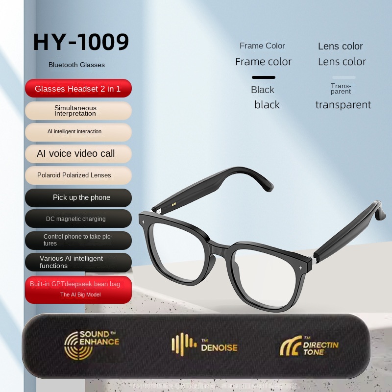 Bluetooth Smart AI Sunglasses Multi functional Real time Translation Headphones Call Listening to Music - Image 8