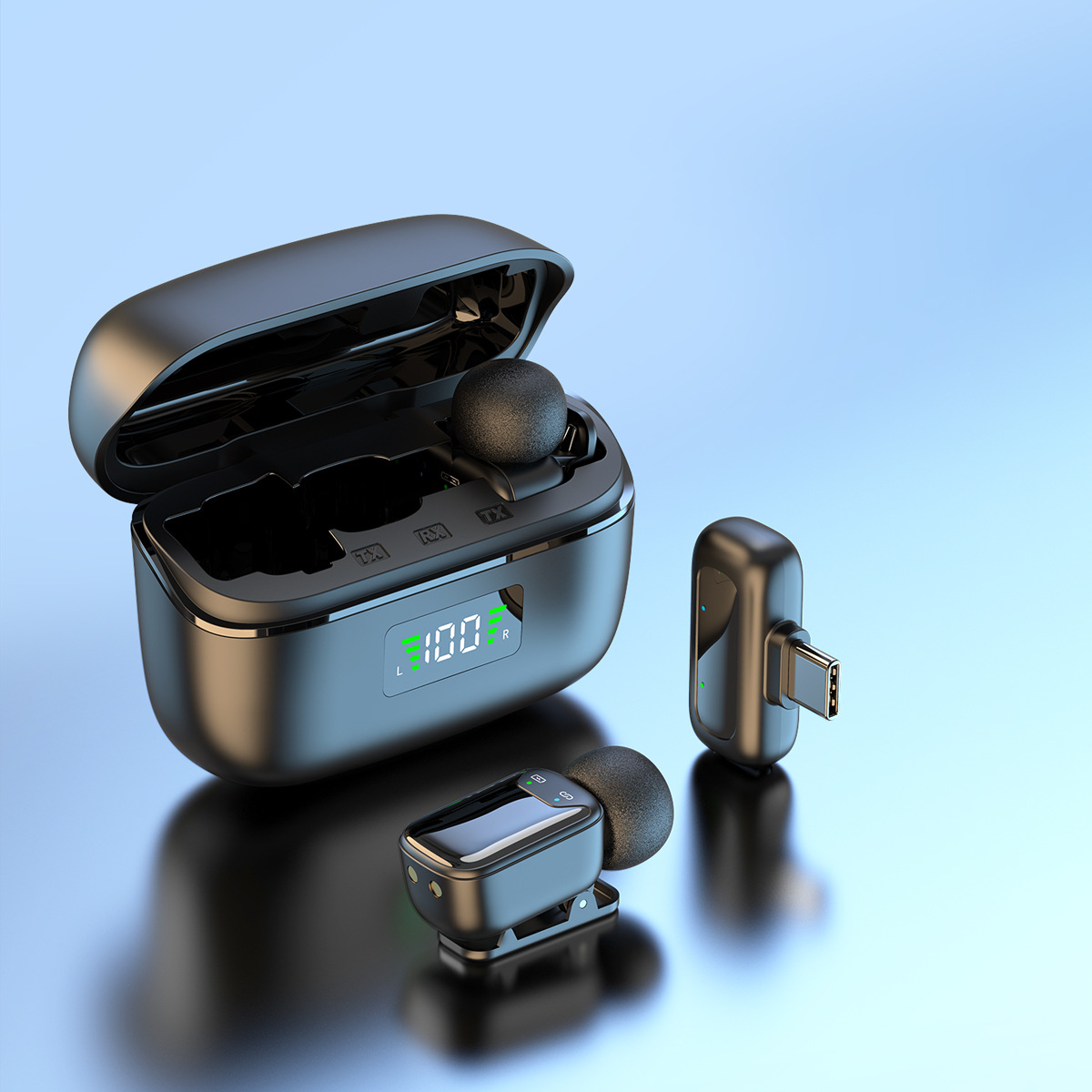 Wireless Lapel Microphone for Outdoor Computer Live Streaming Noise Reduction Universal Small Microphone - Image 15