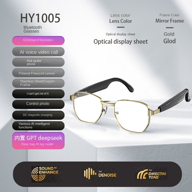 Bluetooth Smart AI Sunglasses Multi functional Real time Translation Headphones Call Listening to Music - Image 18