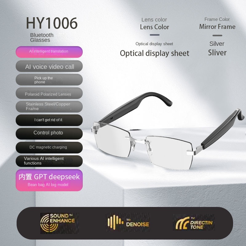Bluetooth Smart AI Sunglasses Multi functional Real time Translation Headphones Call Listening to Music - Image 20